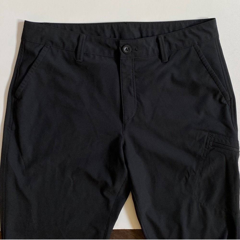 Eddie Bauer Black Ripstop Hiking‎ Cargo Pants Womens 8 Adjustable Cuffs Stretch - Picture 4 of 12